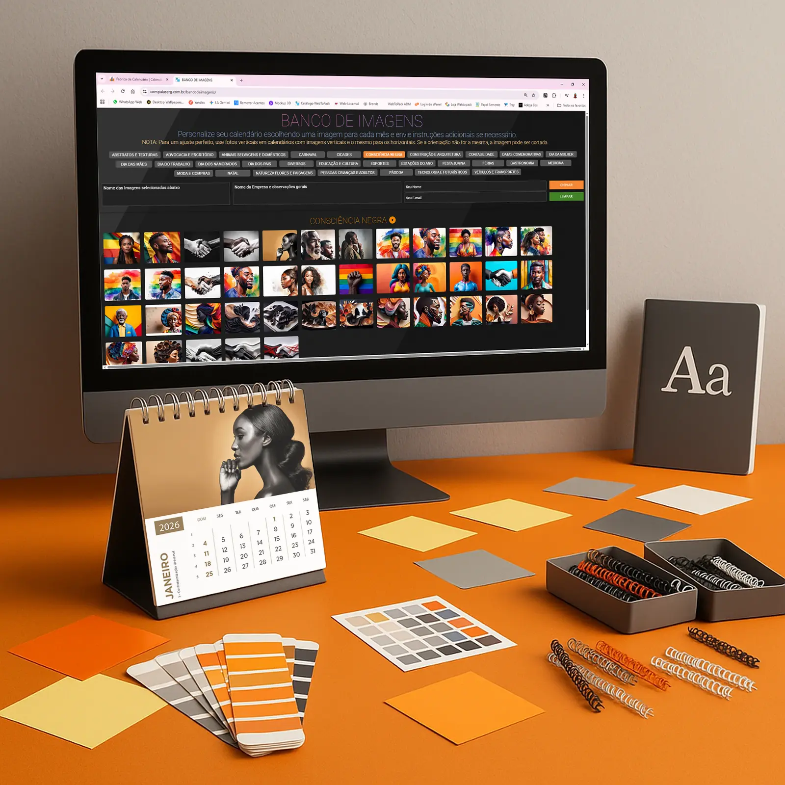 Elementos essenciais do design de calendários personalizados